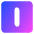 Align Center Vertical Square Icon from Core Gradient Set