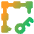Align Key Object Icon from Core Gradient Set