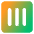 Align Three Vertical Square Icon from Core Gradient Set