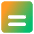 Align Two Top Square Icon from Core Gradient Set
