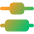 Distribute Center Vertical Icon from Core Gradient Set