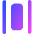 Distribute Horizontal Icon from Core Gradient Set