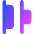 Distribute Left Icon from Core Gradient Set