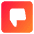 Dislike Square Icon from Core Gradient Set