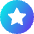 Star Circle Icon from Core Gradient Set