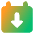 Calendar Download Icon from Core Gradient Set
