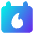 Calendar Fire Icon from Core Gradient Set