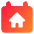 Calendar Home Icon from Core Gradient Set