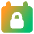 Calendar Lock Icon from Core Gradient Set