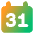 Monthly Calendar Icon from Core Gradient Set