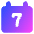 Weekly Calendar Icon from Core Gradient Set
