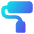 Roller Paintbrush Icon from Core Gradient Set