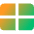 Rectangle Split Quarters Icon from Core Gradient Set