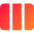 Rectangle Split Thirds Icon from Core Gradient Set
