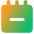 Notepad Subtract Icon from Core Gradient Set
