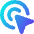 Arrow Cursor Click 1 Icon from Core Gradient Set
