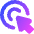 Arrow Cursor Click 2 Icon from Core Gradient Set