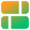 Dashboard Horizontal Rectangle Split 1 Icon from Core Gradient Set