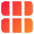 Dashboard Horizontal Rectangle Thirds Icon from Core Gradient Set