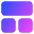 Dashboard Square Horizontal Rectangle 1 Icon from Core Gradient Set