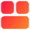 Dashboard Square Horizontal Rectangle 2 Icon from Core Gradient Set