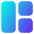 Dashboard Square Vertical Rectangle 2 Icon from Core Gradient Set