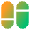 Dashboard Vertical Pills Split 1 Icon from Core Gradient Set