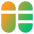 Dashboard Vertical Pills Split 5 Icon from Core Gradient Set