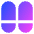 Dashboard Vertical Pills Split Bottom Icon from Core Gradient Set