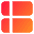 Dashboard Vertical Rectangle Split Left Icon from Core Gradient Set