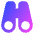 Binoculars Icon from Core Gradient Set