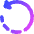 Rotate Left Dash 1 Icon from Core Gradient Set