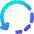 Rotate Left Dash 3 Icon from Core Gradient Set
