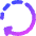 Rotate Right Dash 2 Icon from Core Gradient Set