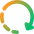 Rotate Right Dash 3 Icon from Core Gradient Set