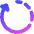 Rotate Right Dash 4 Icon from Core Gradient Set