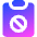 Clipboard Block Icon from Core Gradient Set