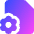 Document Setting Gear Icon from Core Gradient Set
