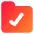 Folder Check Icon from Core Gradient Set