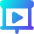 Slide Show Play Icon from Core Gradient Set