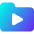 Video Folder Play Icon from Core Gradient Set