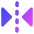 Flip Horizontal Arrow 1 Icon from Core Gradient Set