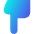 Finger Point Down Icon from Core Gradient Set