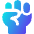 Fist Icon from Core Gradient Set