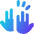 High Five Icon from Core Gradient Set