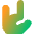 Love Hand Icon from Core Gradient Set