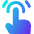 One Finger Double Tap Icon from Core Gradient Set
