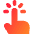 One Finger Long Tap Icon from Core Gradient Set