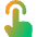 One Finger Tap Icon from Core Gradient Set