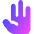 Open Hand Icon from Core Gradient Set